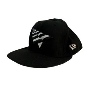 New Era Black Cap with Embroidered Design